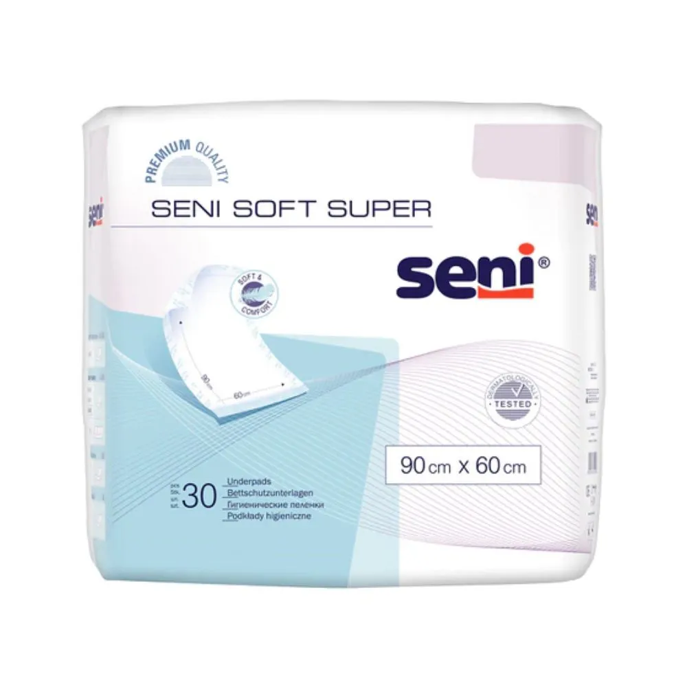 Seni Soft Super Bett Protection Documenti 90x60 cm - 25 pezzi | Pacchetto (25 pezzi)