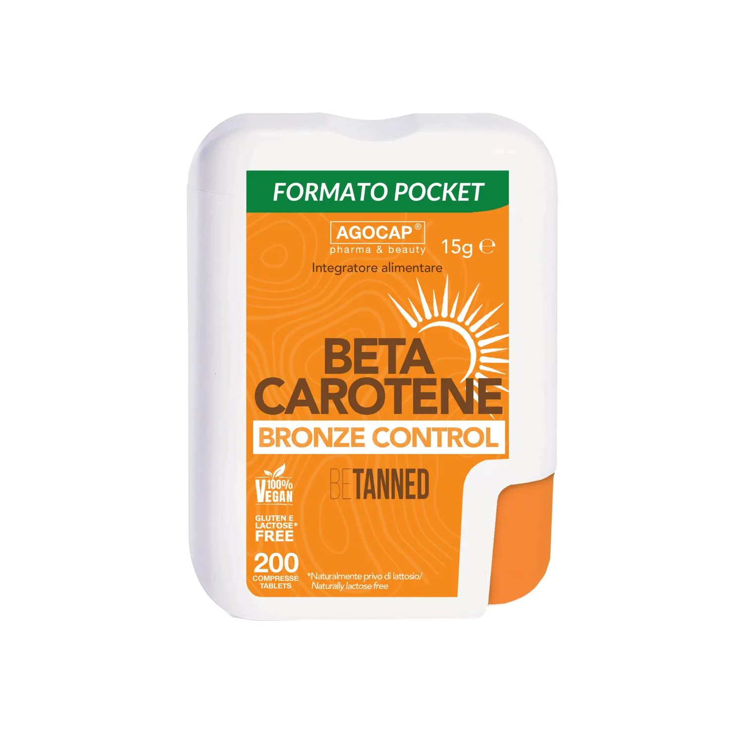 agocap - Betacarotene Integratore Abbronzatura