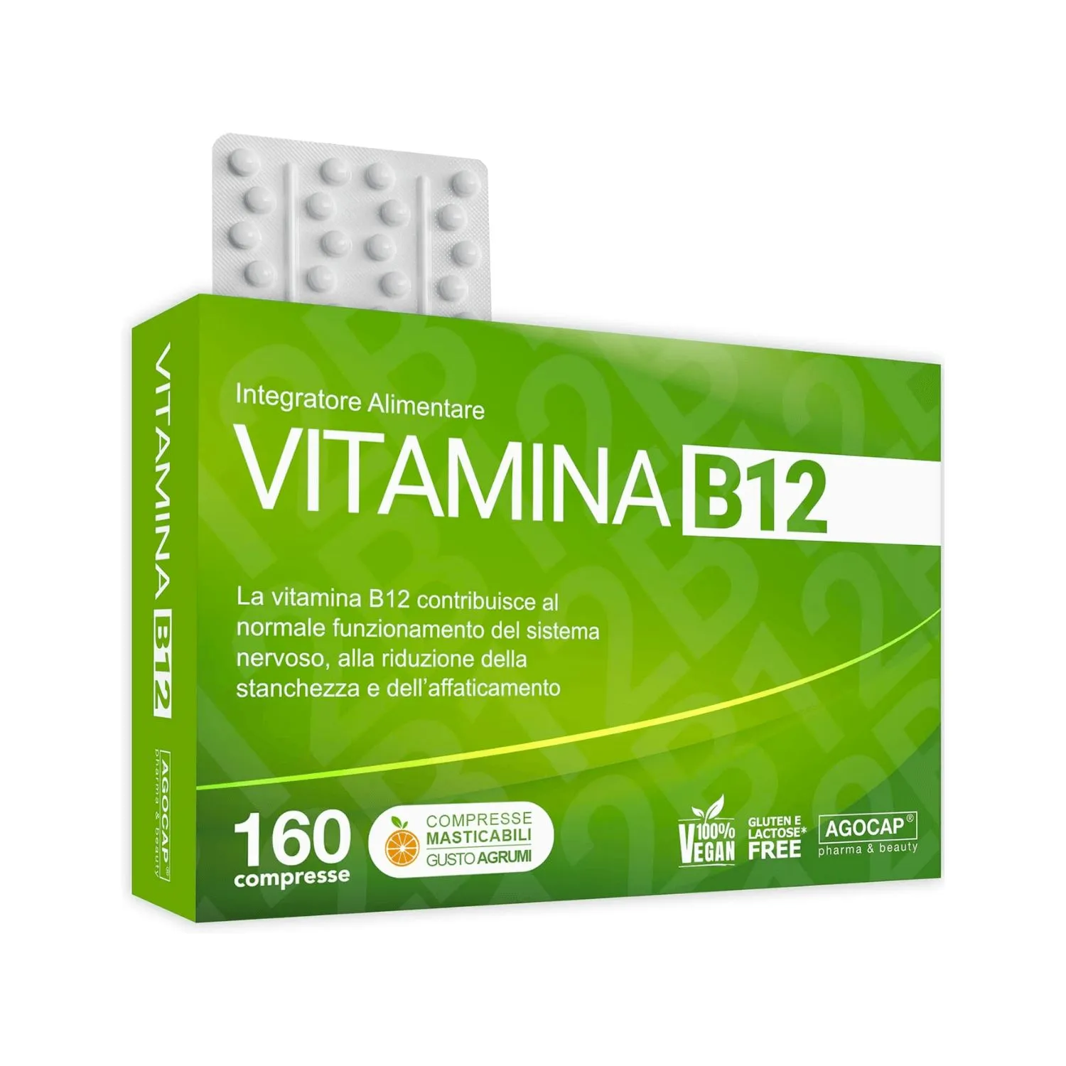 agocap - Vitamina B12 da 1000 mcg  compresse masticabili gusto agrumi