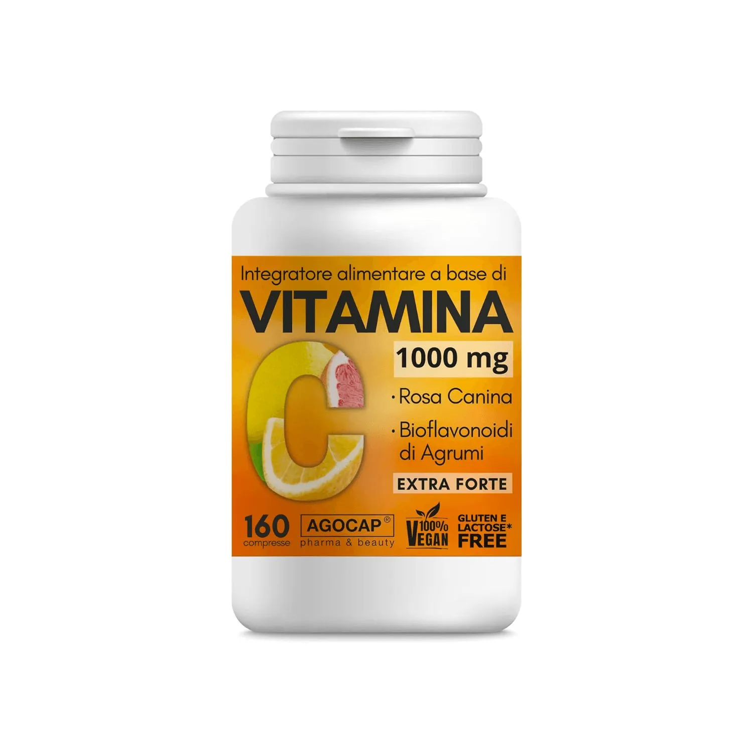 agocap - Vitamina C 1000mg con Bioflavonoidi da Agrumi e Rosa Canina