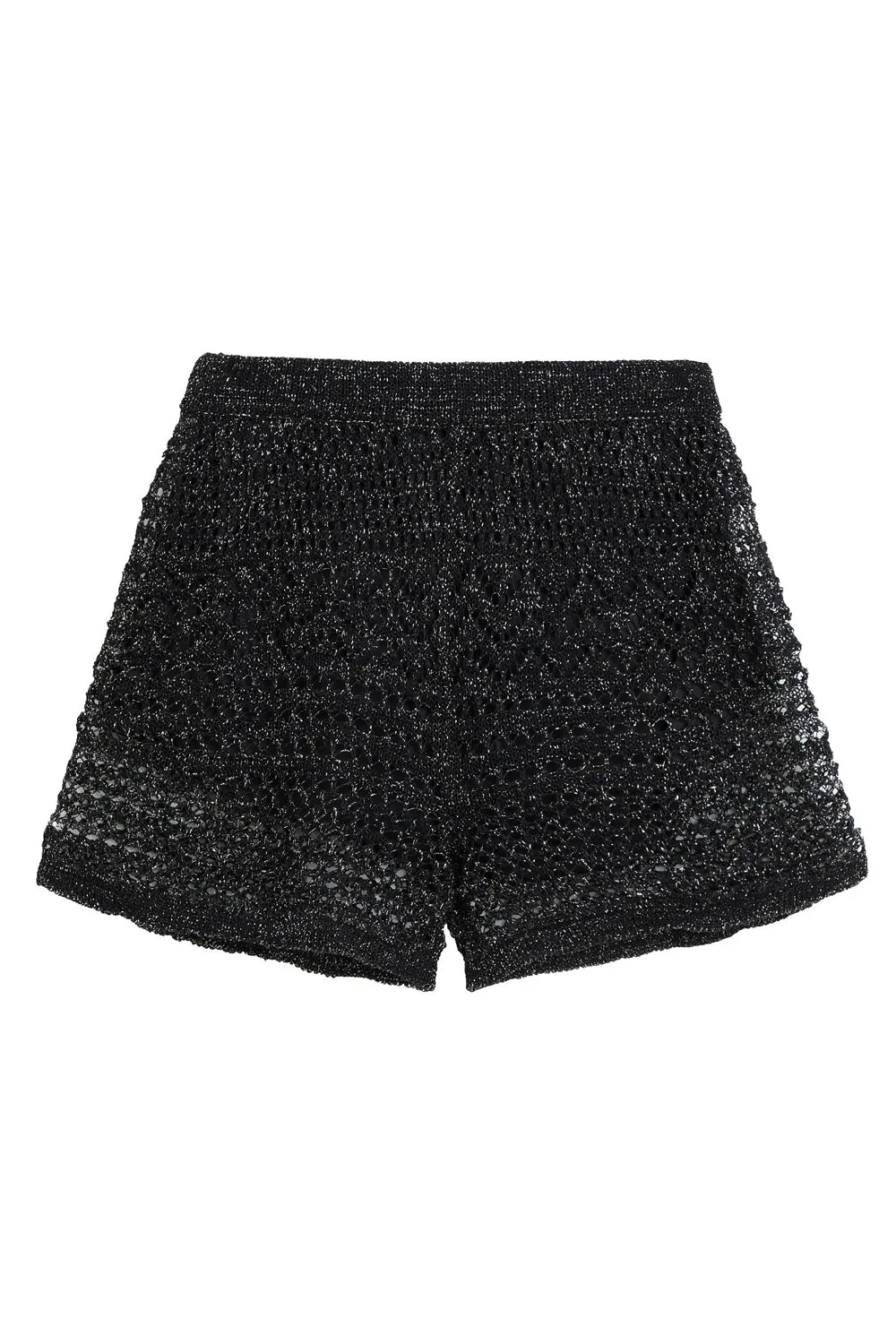 Shorts in maglia lurex - 