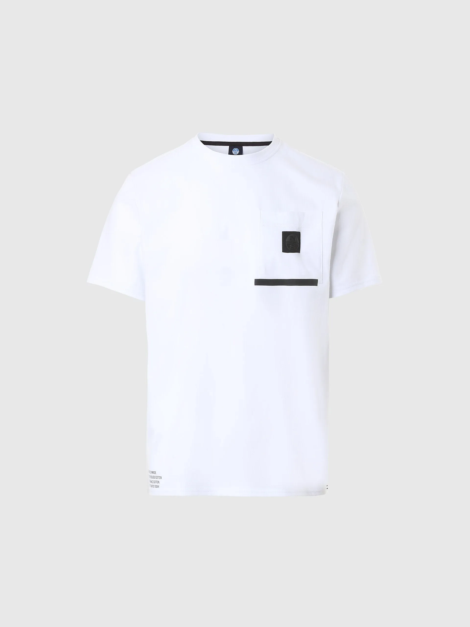  - T-shirt with chest pocketWhite4XL