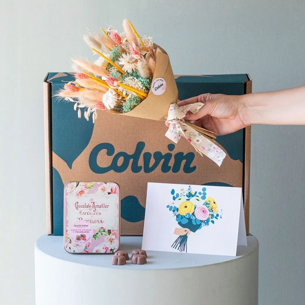 Fiori a Domicilio - Pack Mini Bouquet con Cioccolato e Biglietto - 