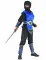 Costume da guerriero ninja blu bambino