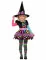 Costume strega colorata a pois bambina Halloween