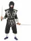 Costume ninja nero e argento per bambino