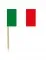 50 Bandierine Italia su stecchino 3 x 5 cm