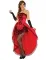 Costume Miss Burlesque rosso per donna