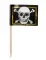 24 pics in legno con bandiera pirata Jolly Roger