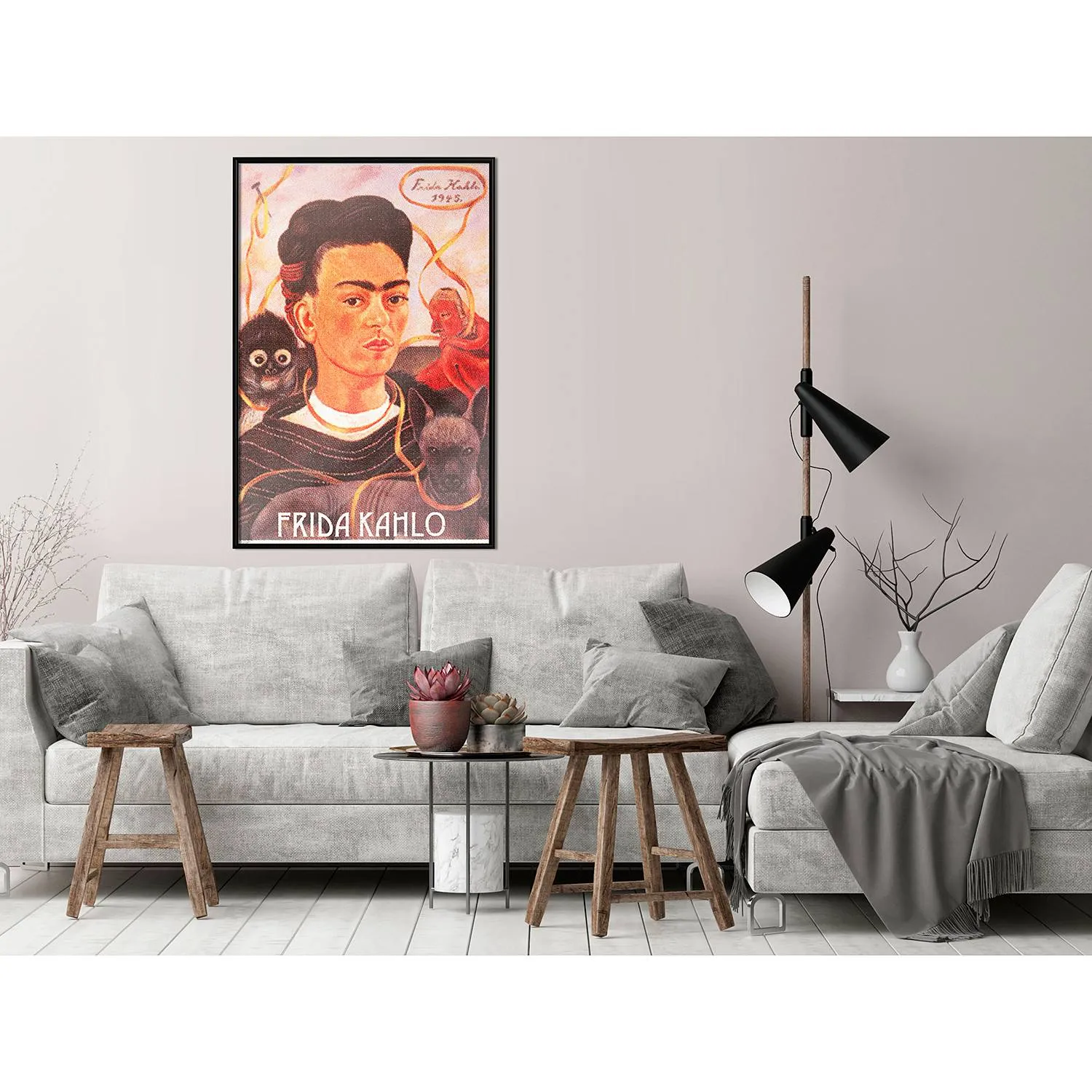 Cornice e poster Frida Kahlo, 