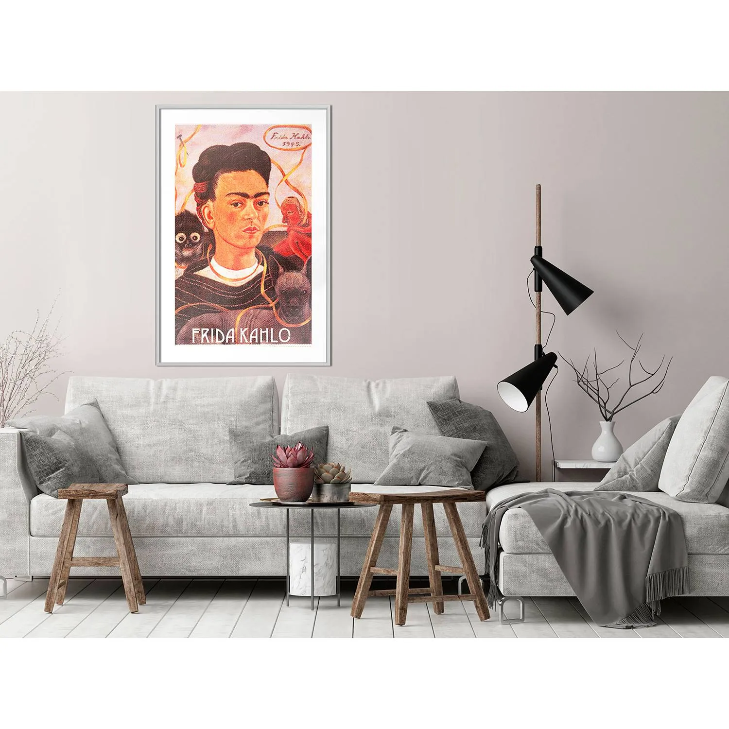 Cornice e poster Frida Kahlo, 