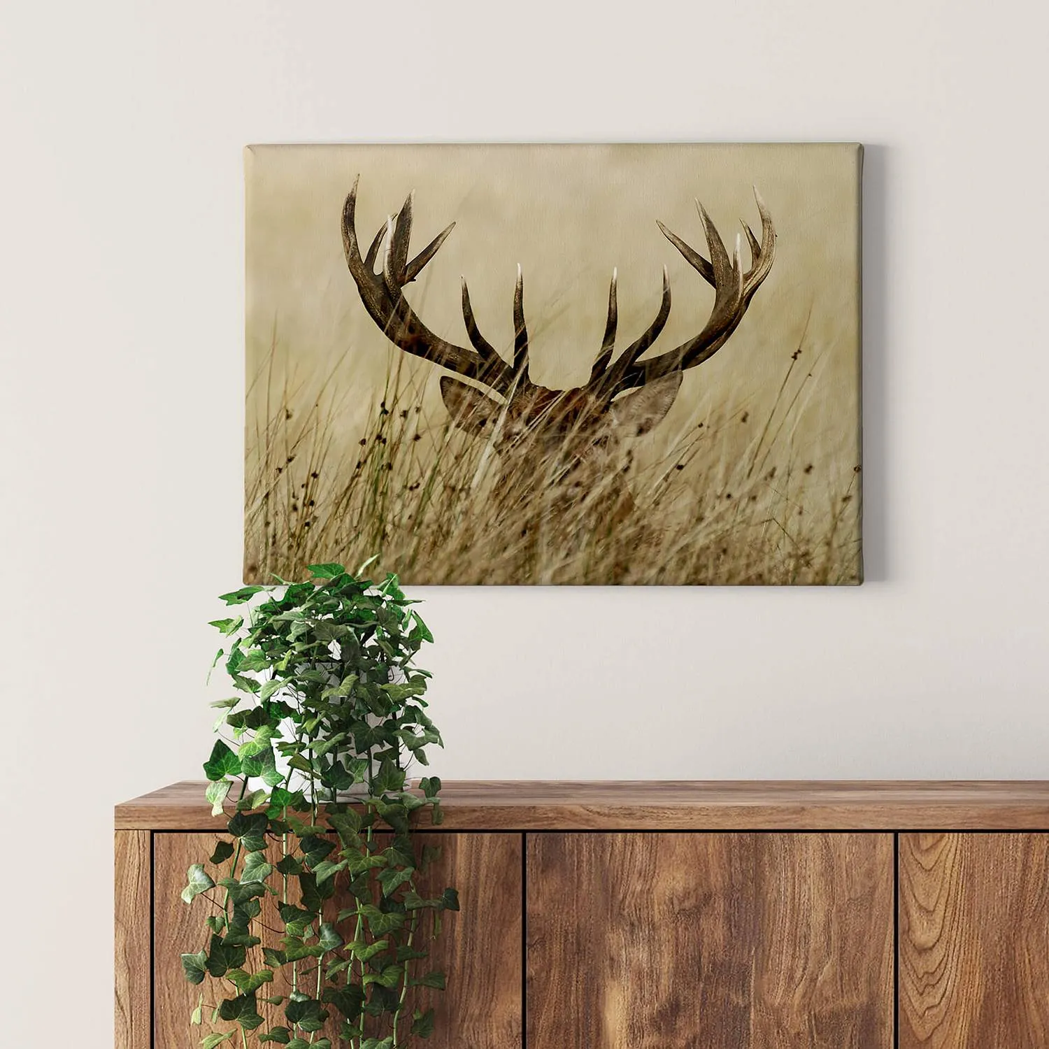 Quadro con cervo Watchful Deer, 