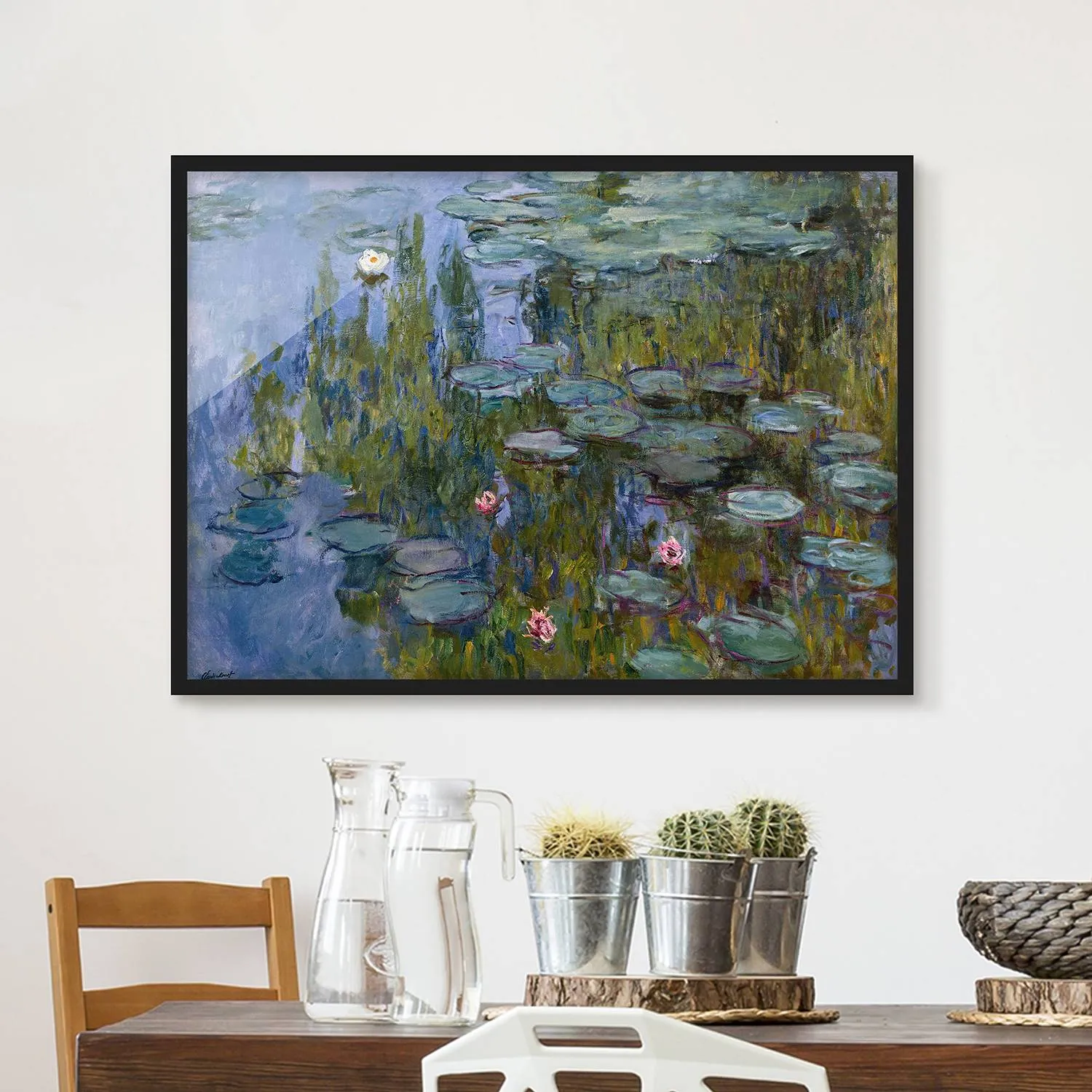 Poster con cornice Monet Le Ninfee I, 