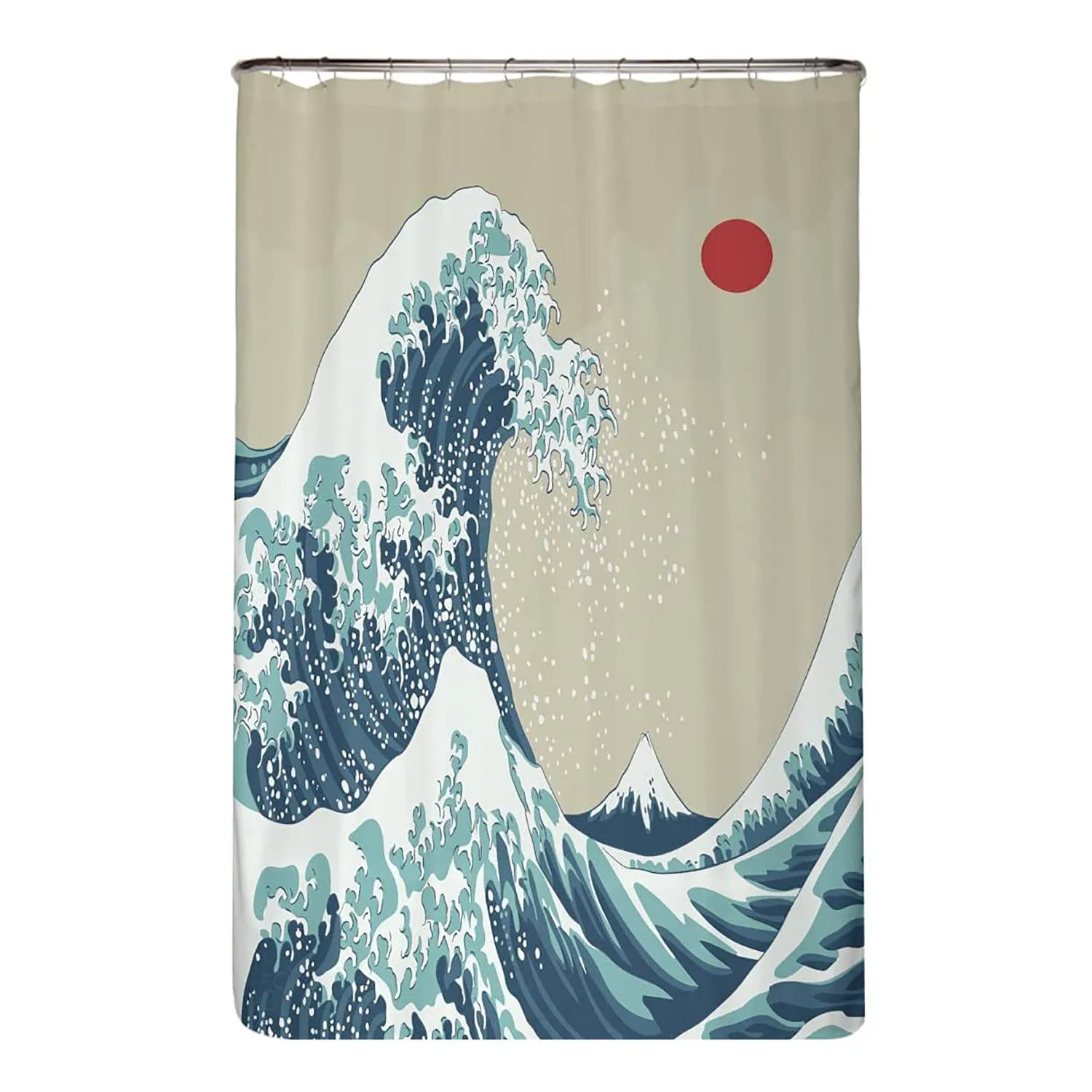 Tenda sostenibile per doccia Hokusai, 
