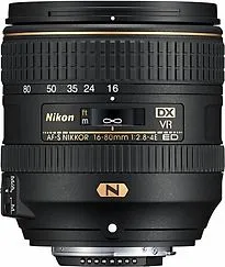  AF-S NIKKOR 16-80 mm F2.8-4.0E ED VR 72 mm Obiettivo (compatible con  F) nero