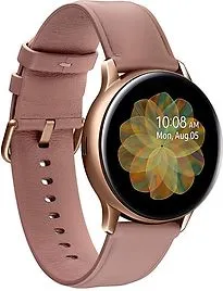  Galaxy Watch Active2 40 mm Cassa in Acciaio Inossidabile gold con Cinturino in Pelle rosa [WiFi]