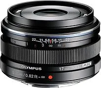  17 mm F1.8 46 mm Obiettivo (compatible con Micro Four Thirds) nero