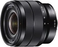  E 10-18 mm F4.0 62 mm Obiettivo (compatible con  E-mount) nero