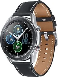  Galaxy Watch3 45 mm Cassa in acciaio inossidabile color argento con cinturino in pelle nero [Wi-Fi]