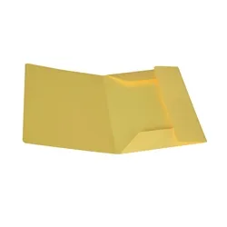 Cartelline Color  - a 3 lembi - 33x25 cm - giallo - conf. 25