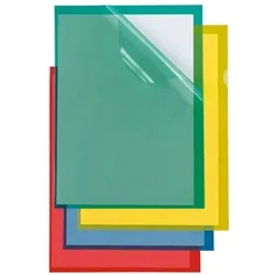 Cartelline a L in PP  Poli 150 verde 25 pz. - 66232205