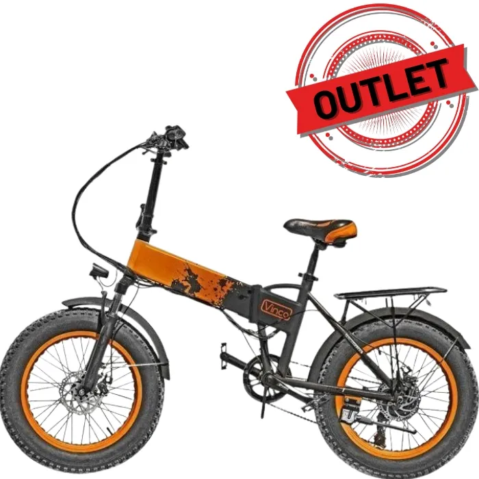 Vinco (OUTLET) BICI ELETTRICA CON PEDALATA ASSISTITA 12000 - 250W - ARANCIONE (MYT-20) 0000000060534