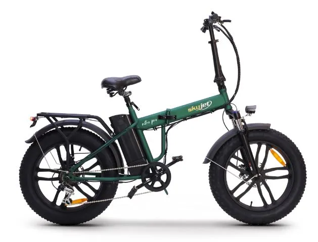 Skyjet BICI ELETTRICA CON PEDALATA ASSISTITA FAT BIKE SKYJET 20" NITRO PRO - 250W - VERDE 0000000061339