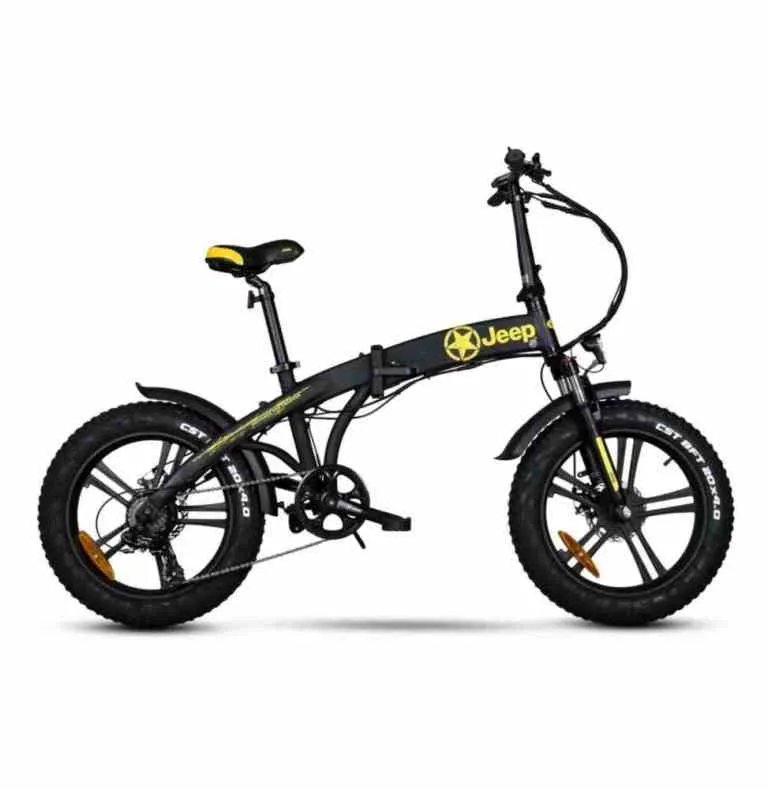 Jeep BICI ELETTRICA CON PEDALATA ASSISTITA E-BIKES FAT FR 7020 - 250W - 20" - NERO 8055404790134