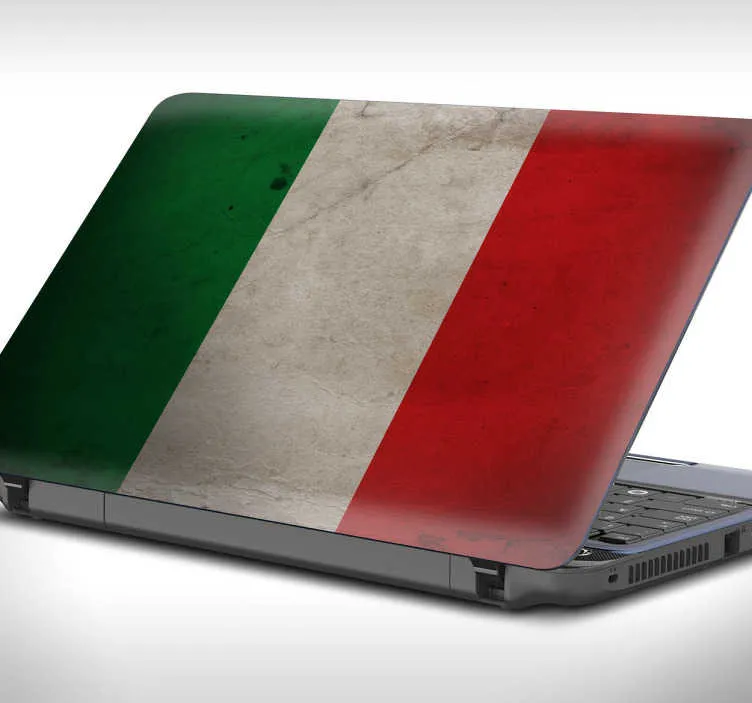 adesivo pc bandiera italiana