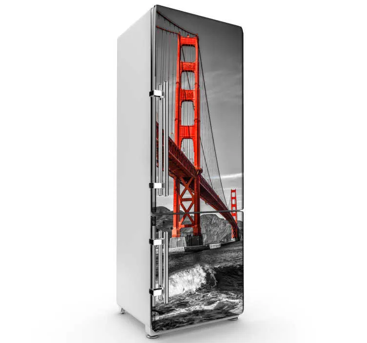 Sticker decorativo frigo Golden Gate