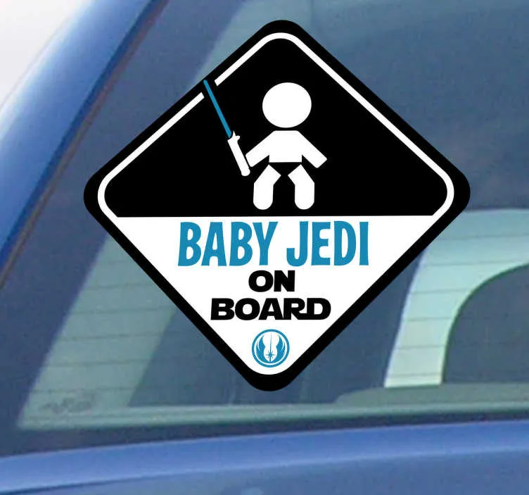 Sticker baby jedi on board