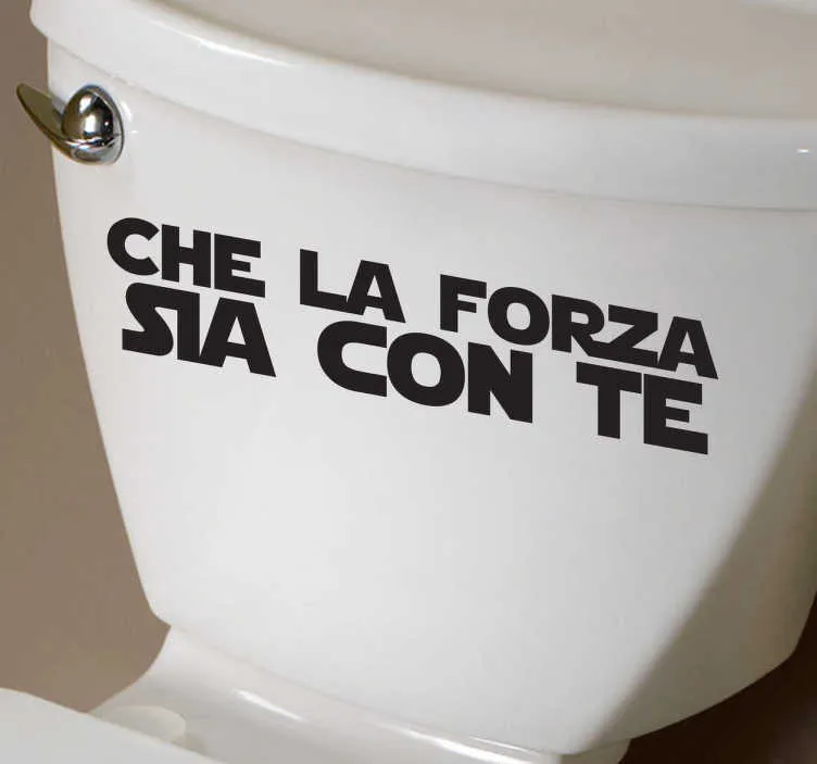 Sticker decorativo testo la forza