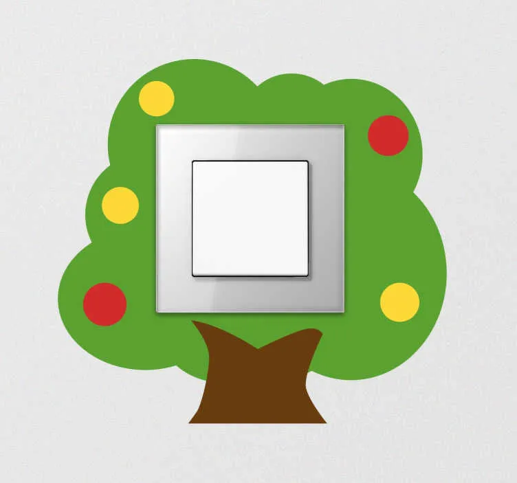 Sticker per bambini interruttore albero