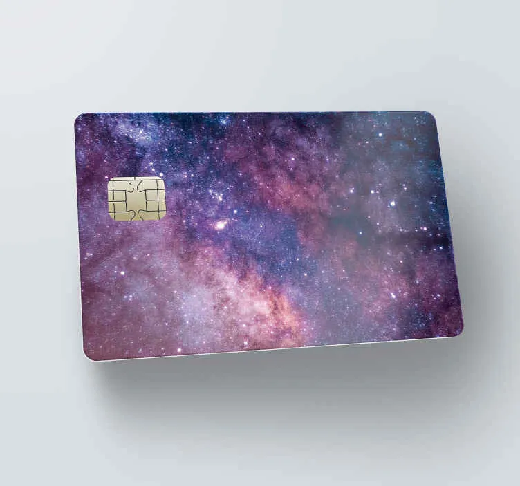 Adesivo carta di credito universo