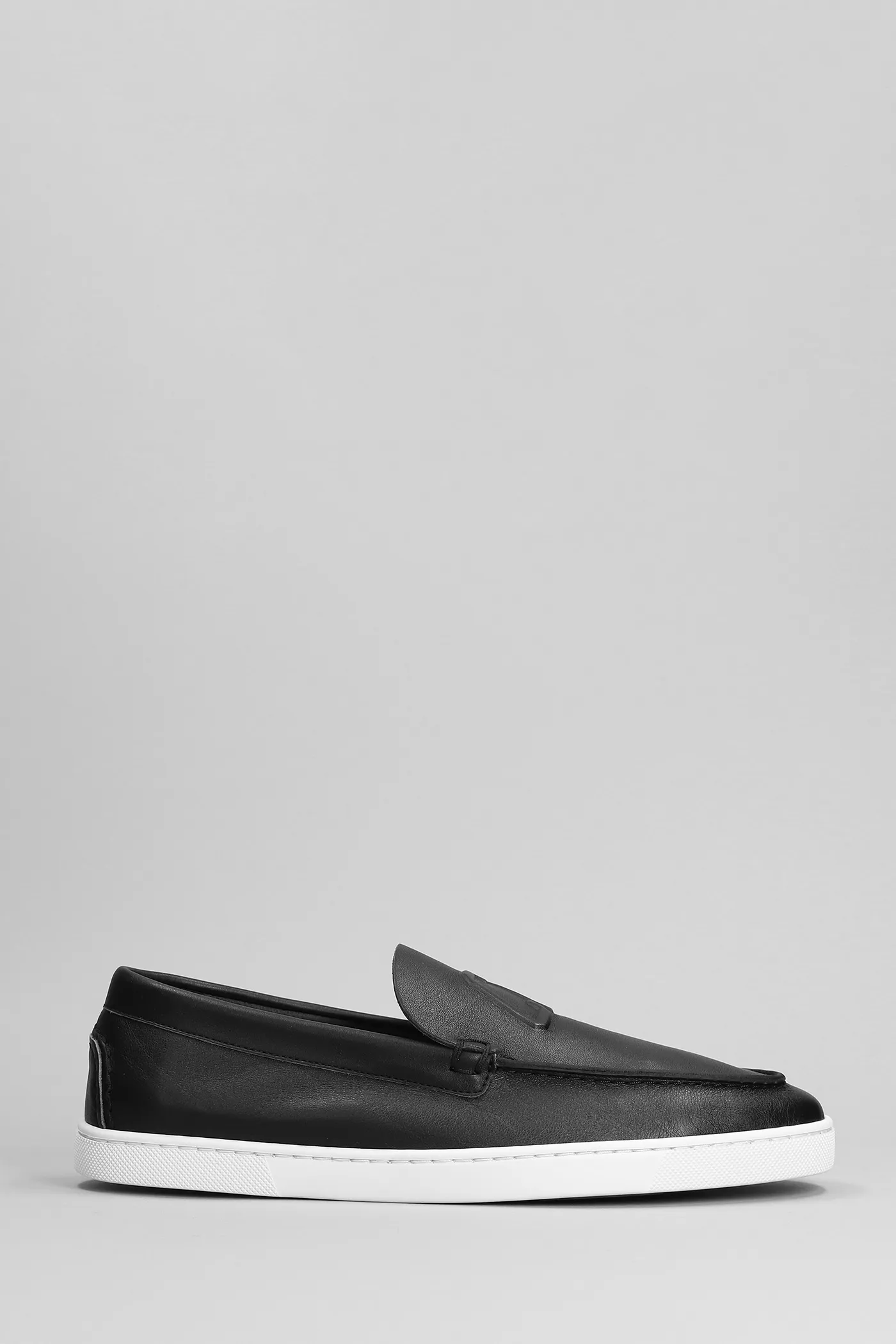 Sneakers Varsiboat in Pelle Nera