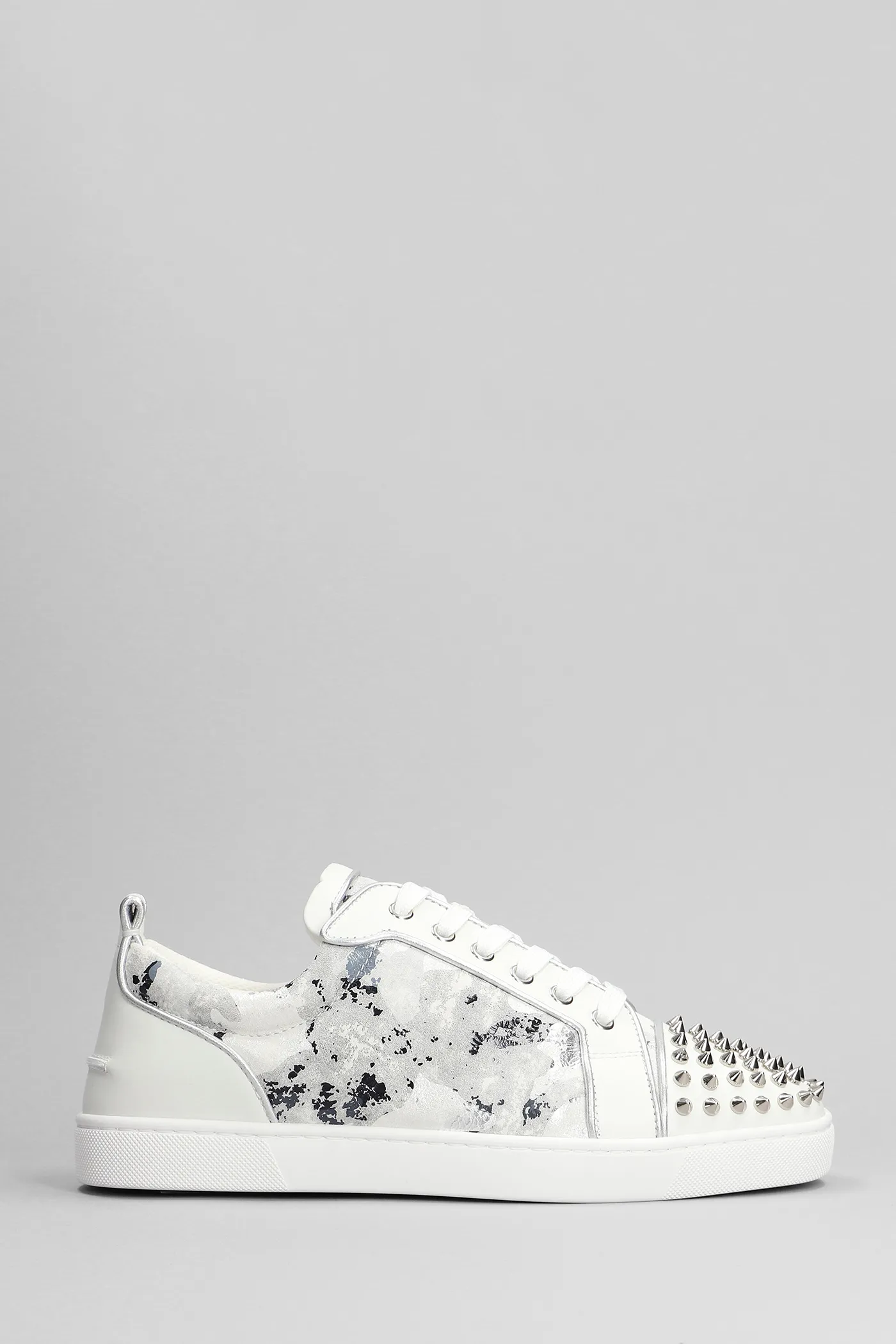 Sneakers Louis junior spikes in Pelle Bianca