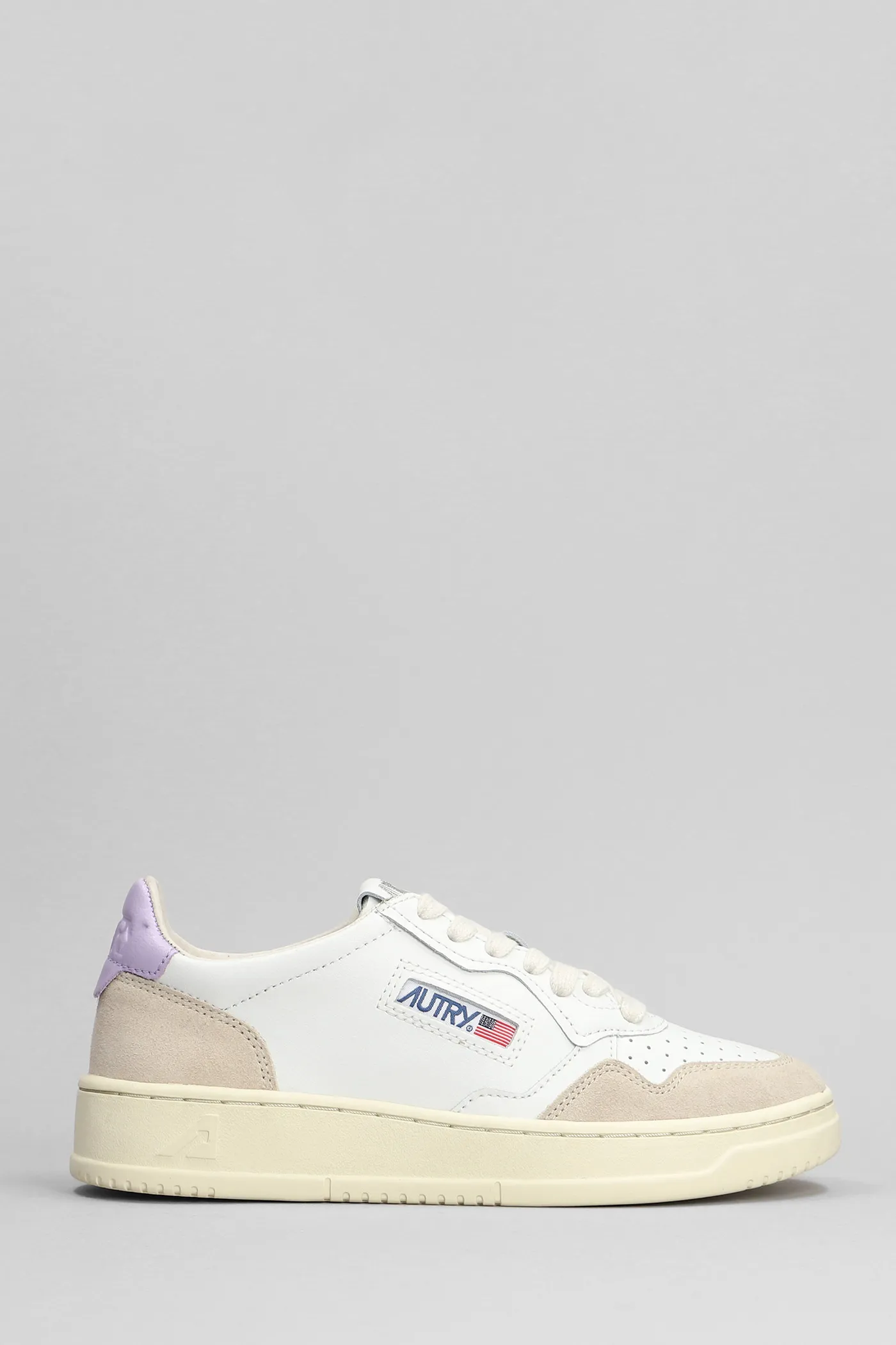 Sneakers Medalist Low in pelle e camoscio Bianco