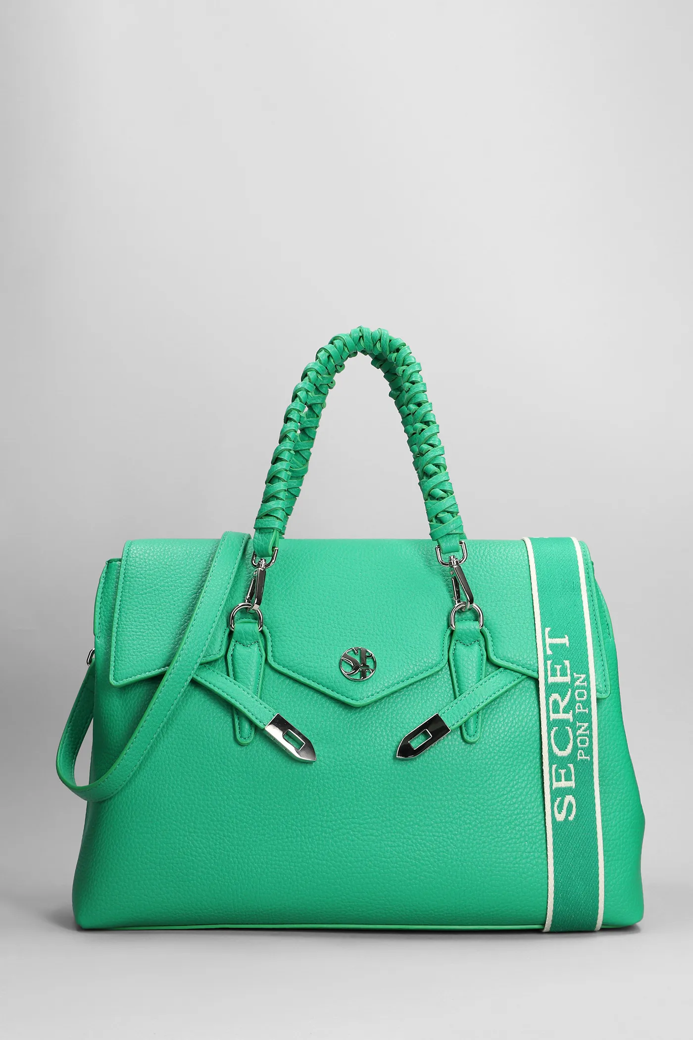 Tote Quiny Large in Pelle Verde