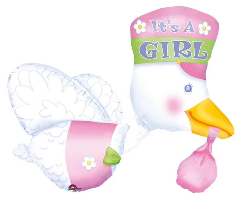 "ANAGRAM Palloncini Mylar Airwalker It'S A Girl Palloncini Party E Carnevale 218"