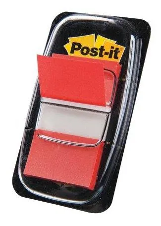 "3M Blister mini post-it segna pagina colore rosso 1 dispenser da 50 foglietti"