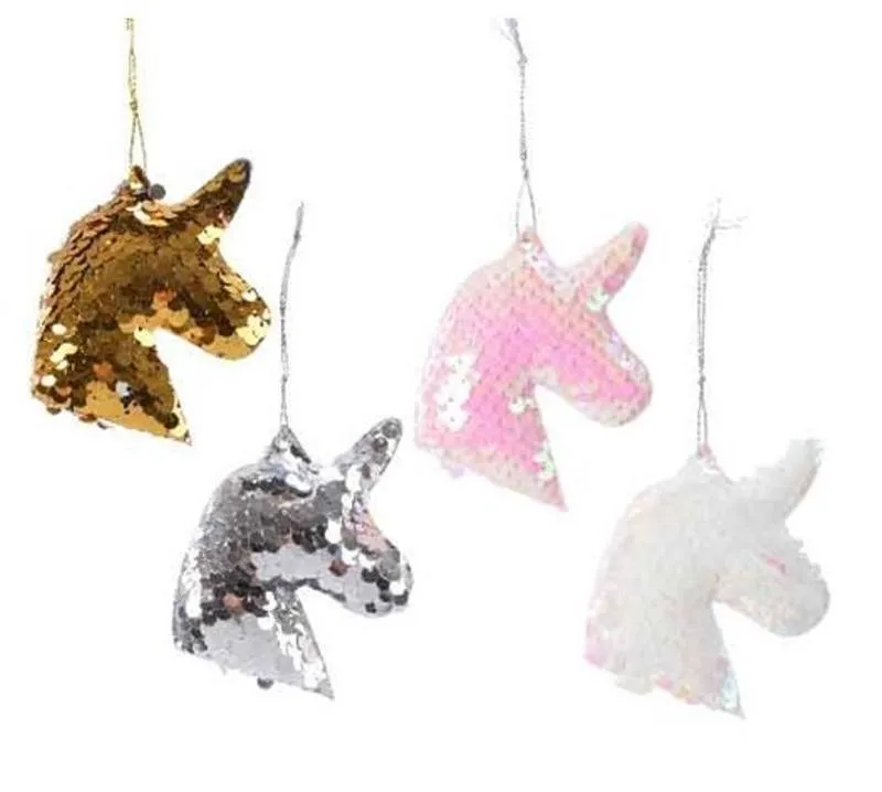 "KAEMINGK Unicorni Da Appendere Con Paillettes 4Ass Natale Alberi - Sfere"