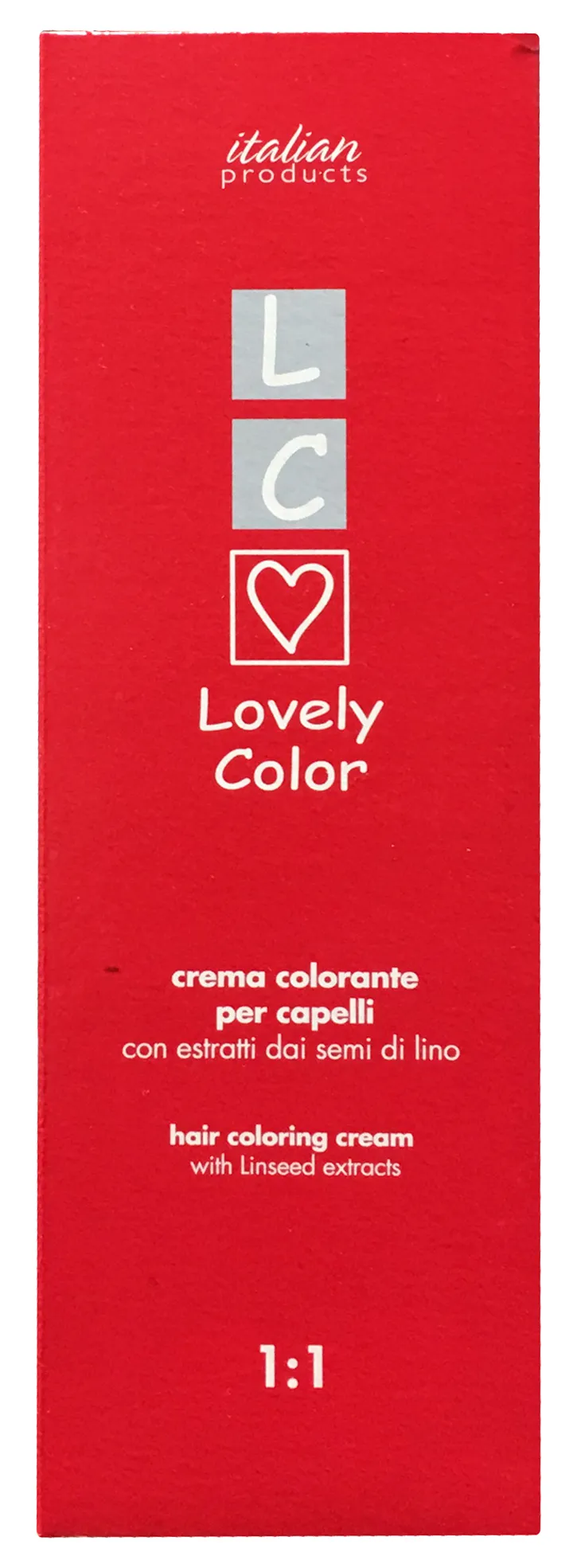"LOVELY COLOR Tinta capelli professionale 6.6 rosso rubino 100 ml."