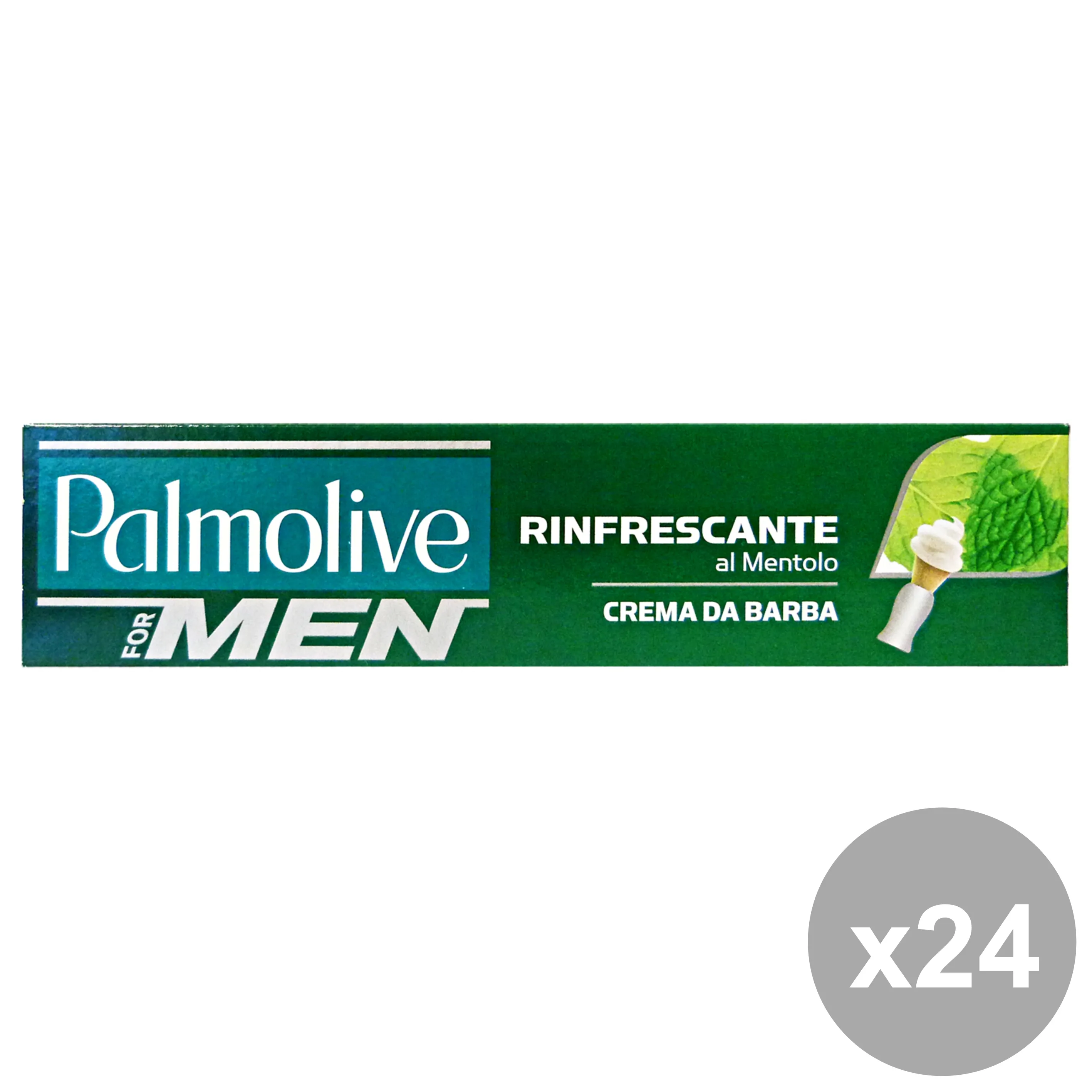 "Set 24 PALMOLIVE Crema Barba Mentolo 100 Ml. Profumi"