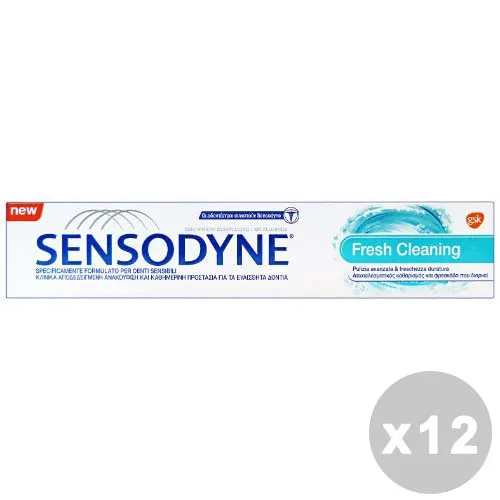 "SENSODYNE Set 12 SENSODYNE Dentifricio fresh cleaning 75 ml. - dentifrici"