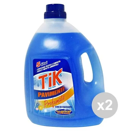 "Set 2 TIK Pavimenti 5 Lt. Con Igienizzante Detergenti casa"