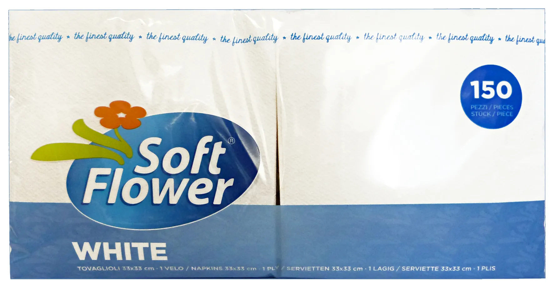 "SOFT FLOWER 150 pz. bianchi tovaglioli - Tovaglioli e tovaglie"