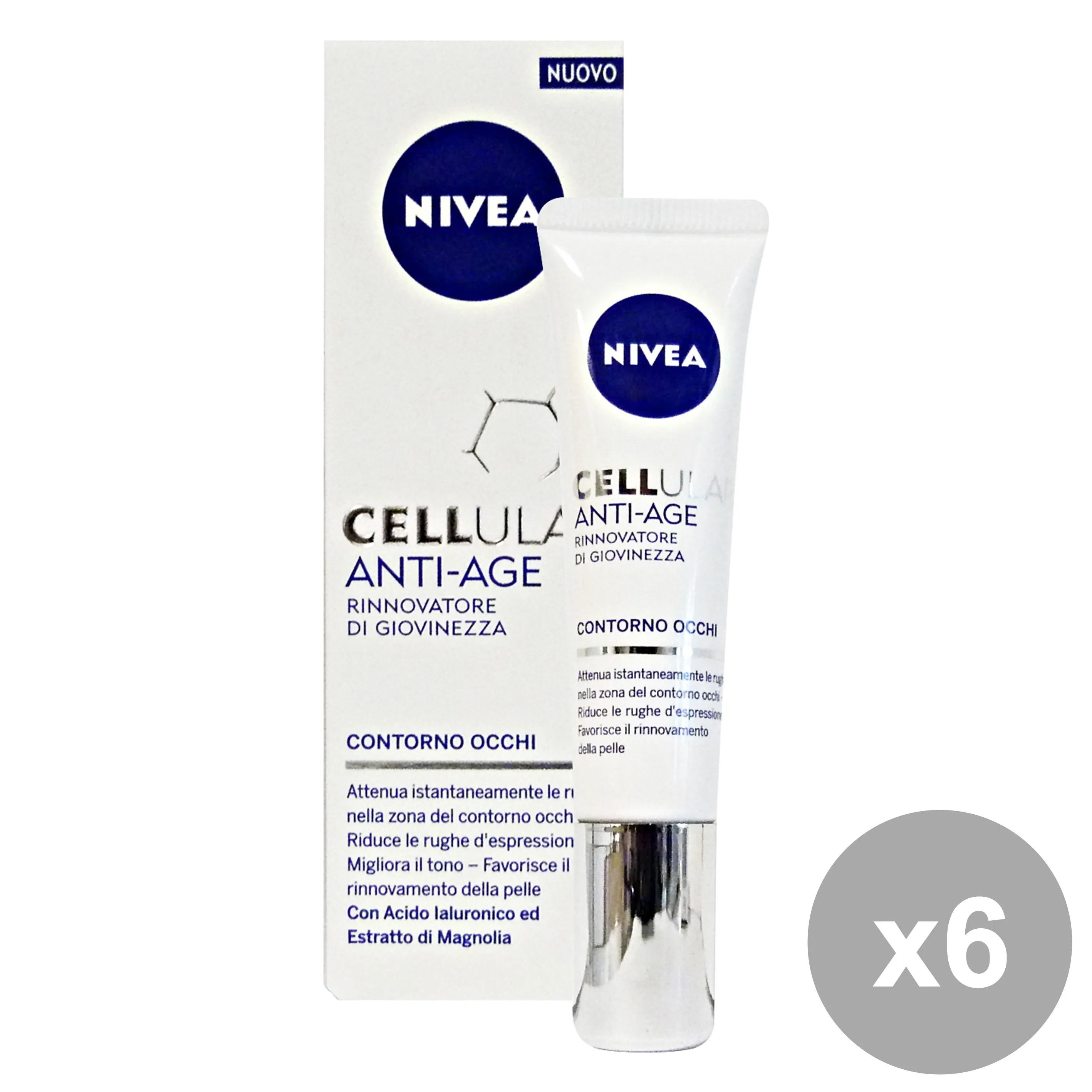 "NIVEA Set 6 Cellular Anti-Age Occhi 15 Ml. 82387 Cura Del Viso"