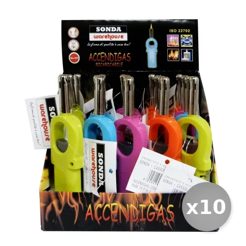 "Set 10 SONDA WAREHOUSE Accendifiamma Mini Casre4591 Accessori per la Casa"