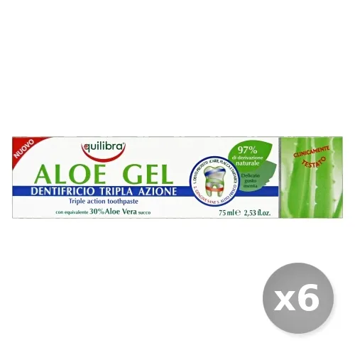 "Set 6 EQUILIBRA Dentifricio Aloe Tripla Protezione 75 ml"