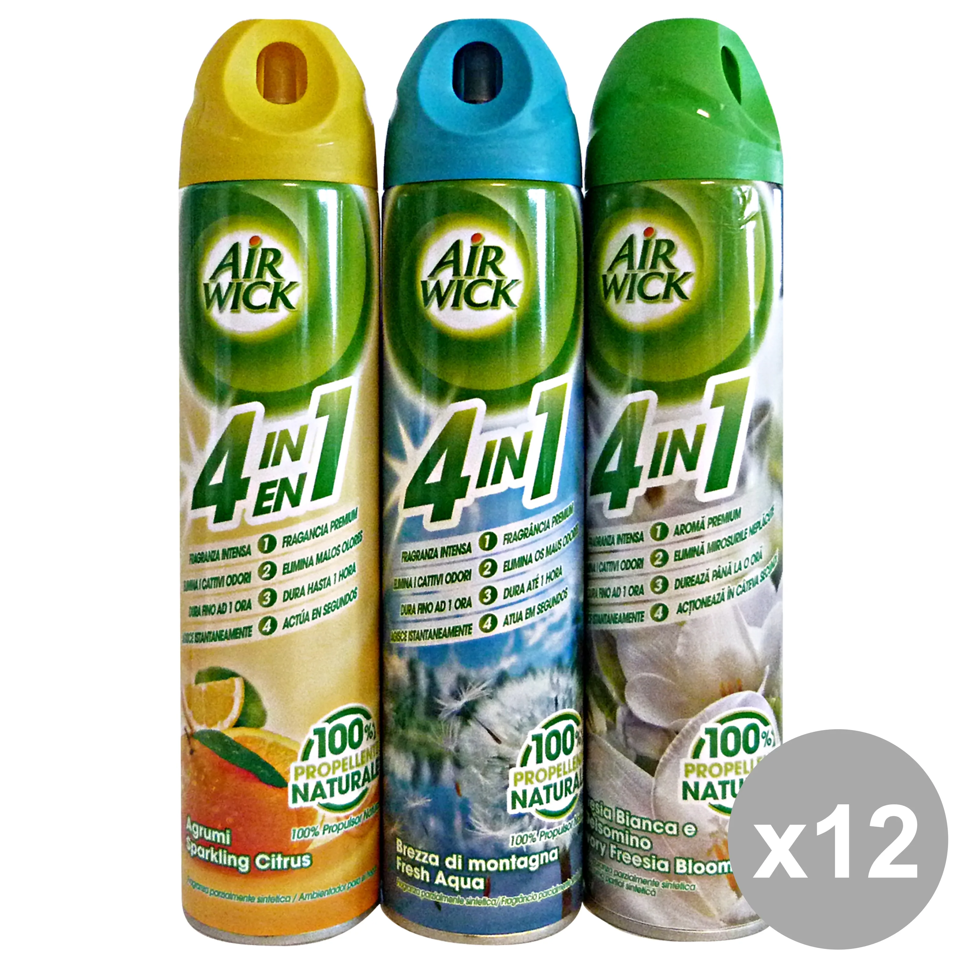 "Set 12 AIR WICK Spray Misto 240 ml Deodorante Candele E Profumatori"